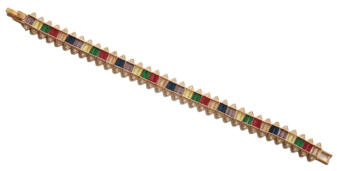 Zircon Multi-Cut Glam Bracelet 5514
