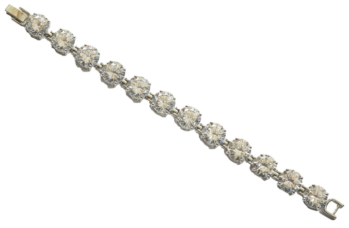 Zircon Round-Cut Line Bracelet 5420