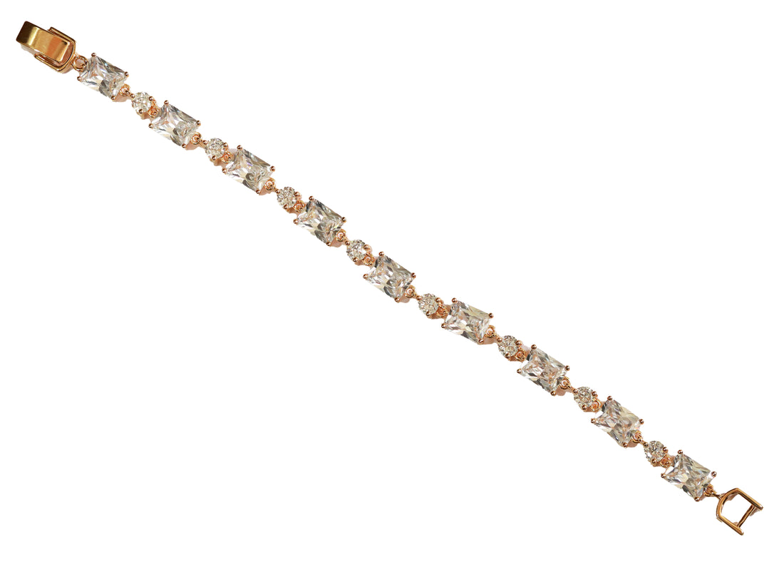 Zircon Dual-Cut Tennis Bracelet 5597