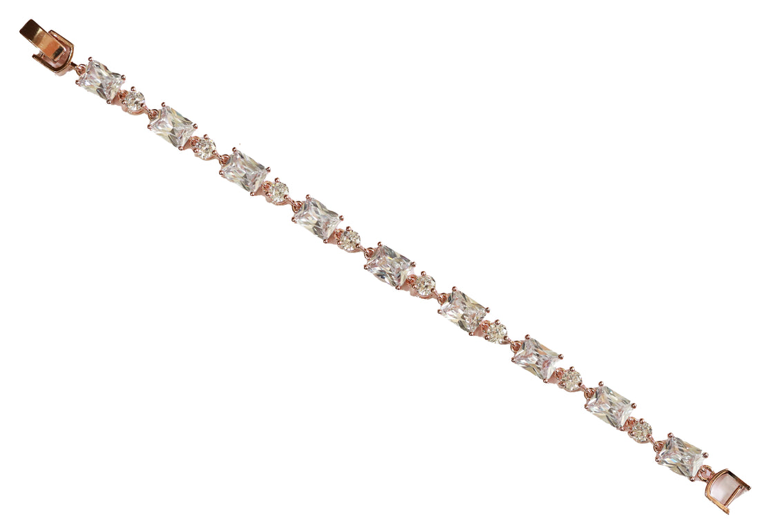 Zircon Dual-Cut Tennis Bracelet 5597