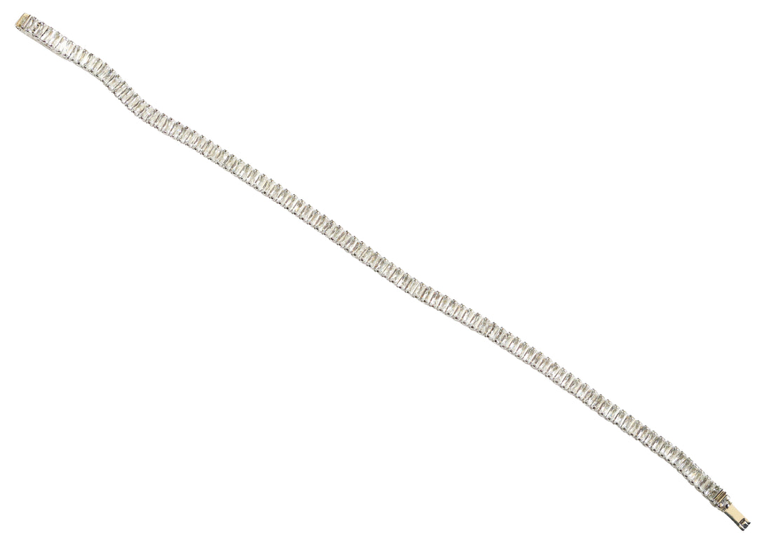 Zircon Emerald-Cut Link Bracelet 5669