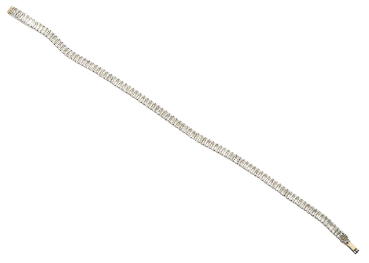 Zircon Emerald-Cut Link Bracelet 5669