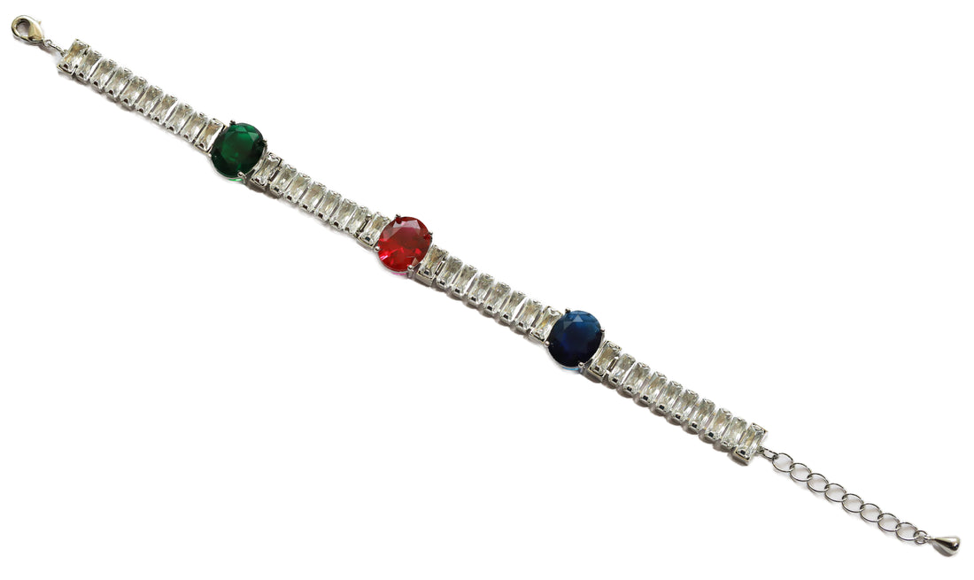 Zircon Mixed-Cut Line Bracelet 5576