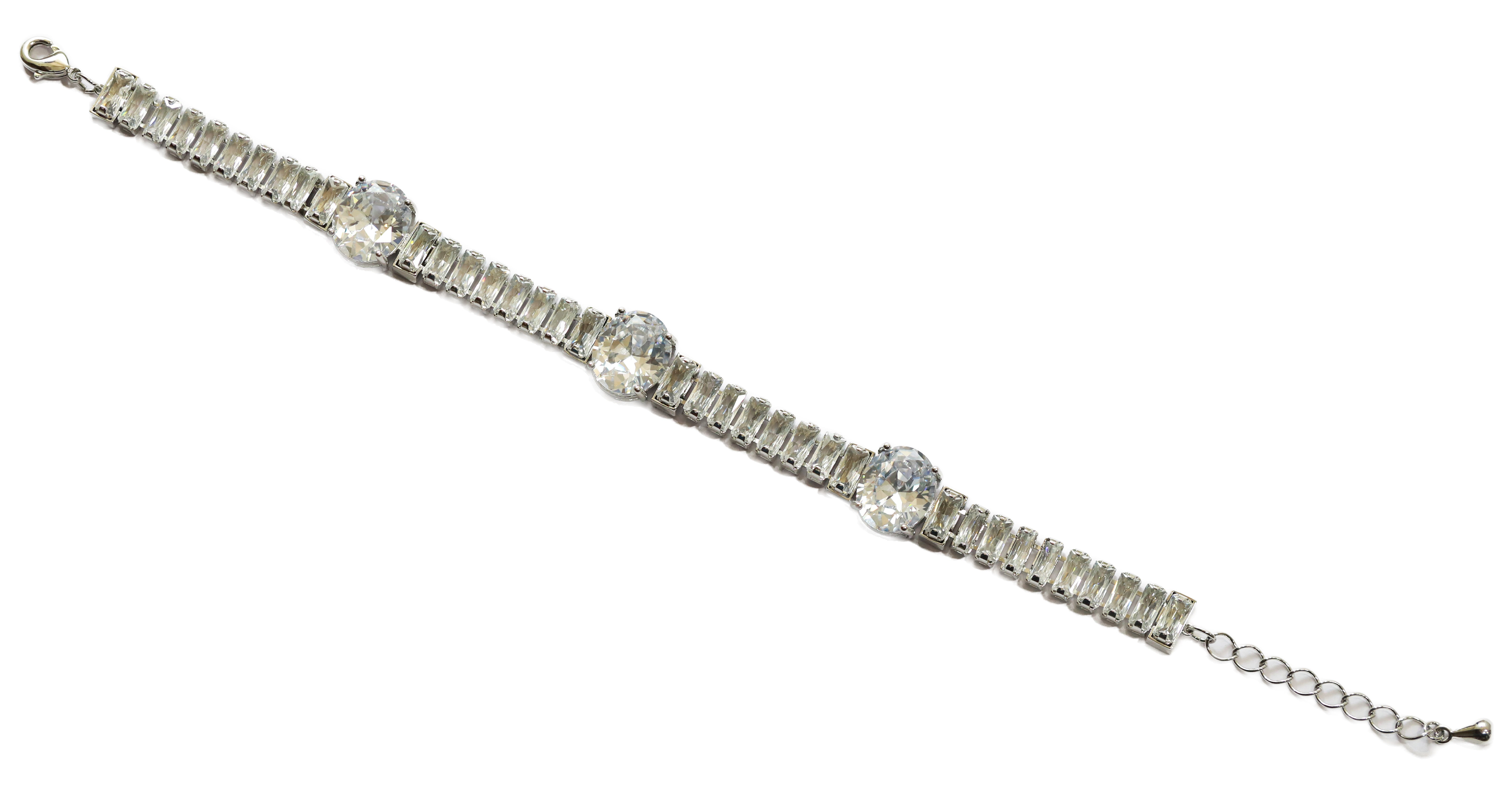 Zircon Mixed-Cut Line Bracelet 5576