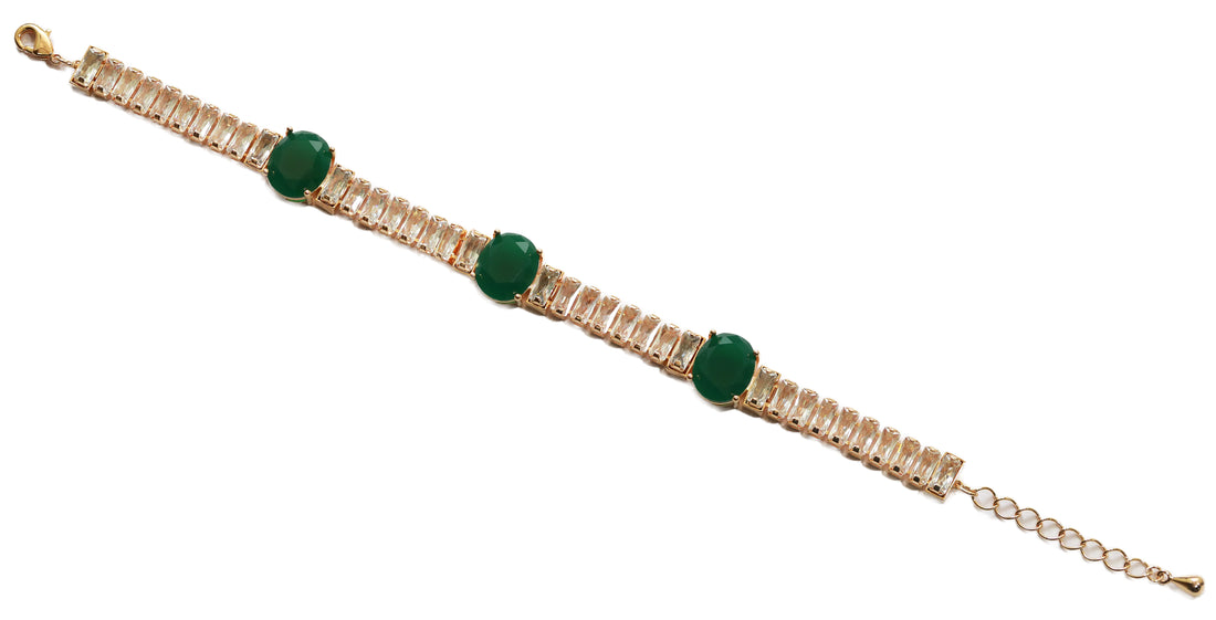 Zircon Mixed-Cut Line Bracelet 5576
