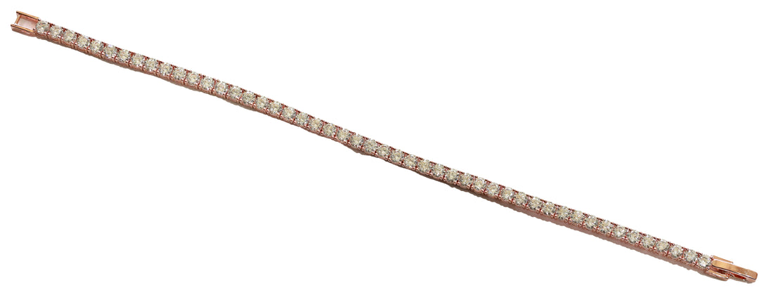 Zircon Round-Cut Link Bracelet 5886