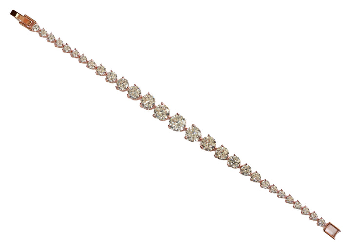 Zircon Elegant Tapered Line Bracelet 5893