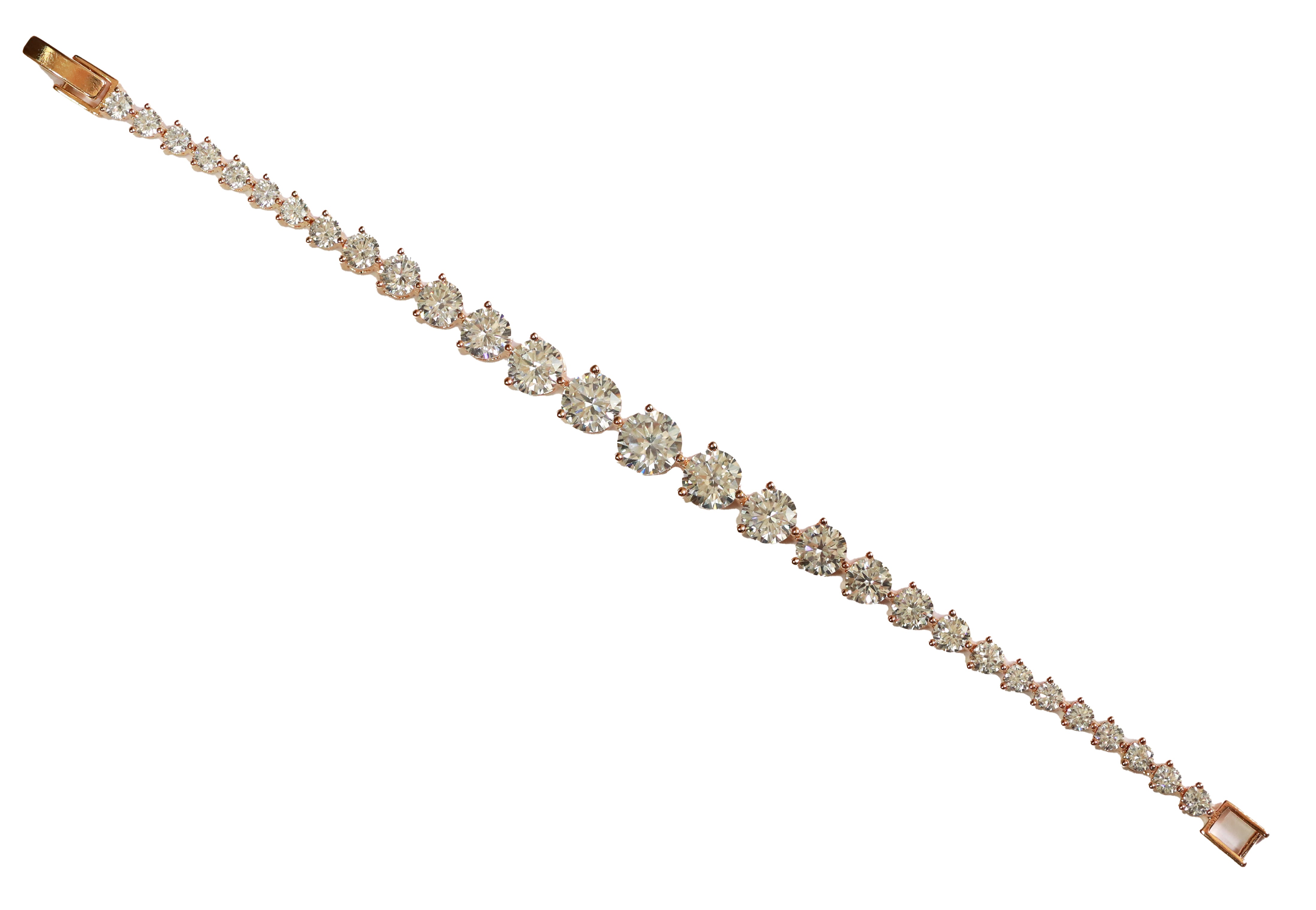 Zircon Elegant Tapered Line Bracelet 5893