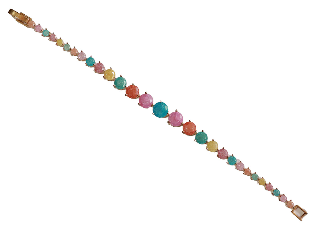 Zircon Elegant Tapered Line Bracelet 5893