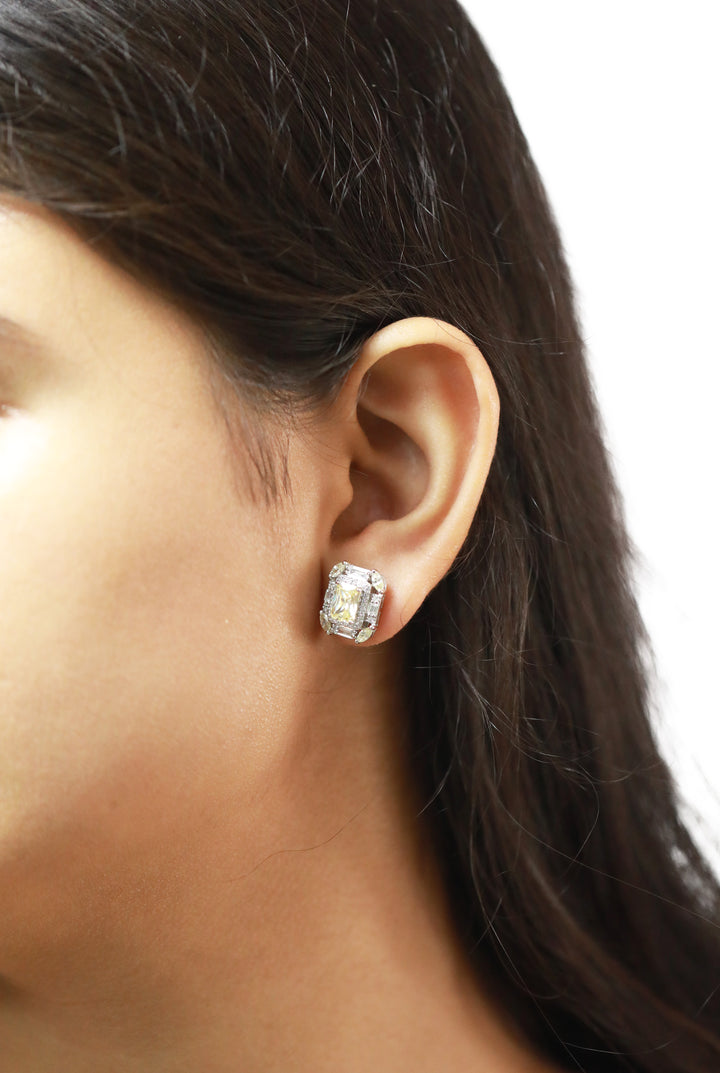 92.5 Sterling Silver Statement Stud  Earrings 15764