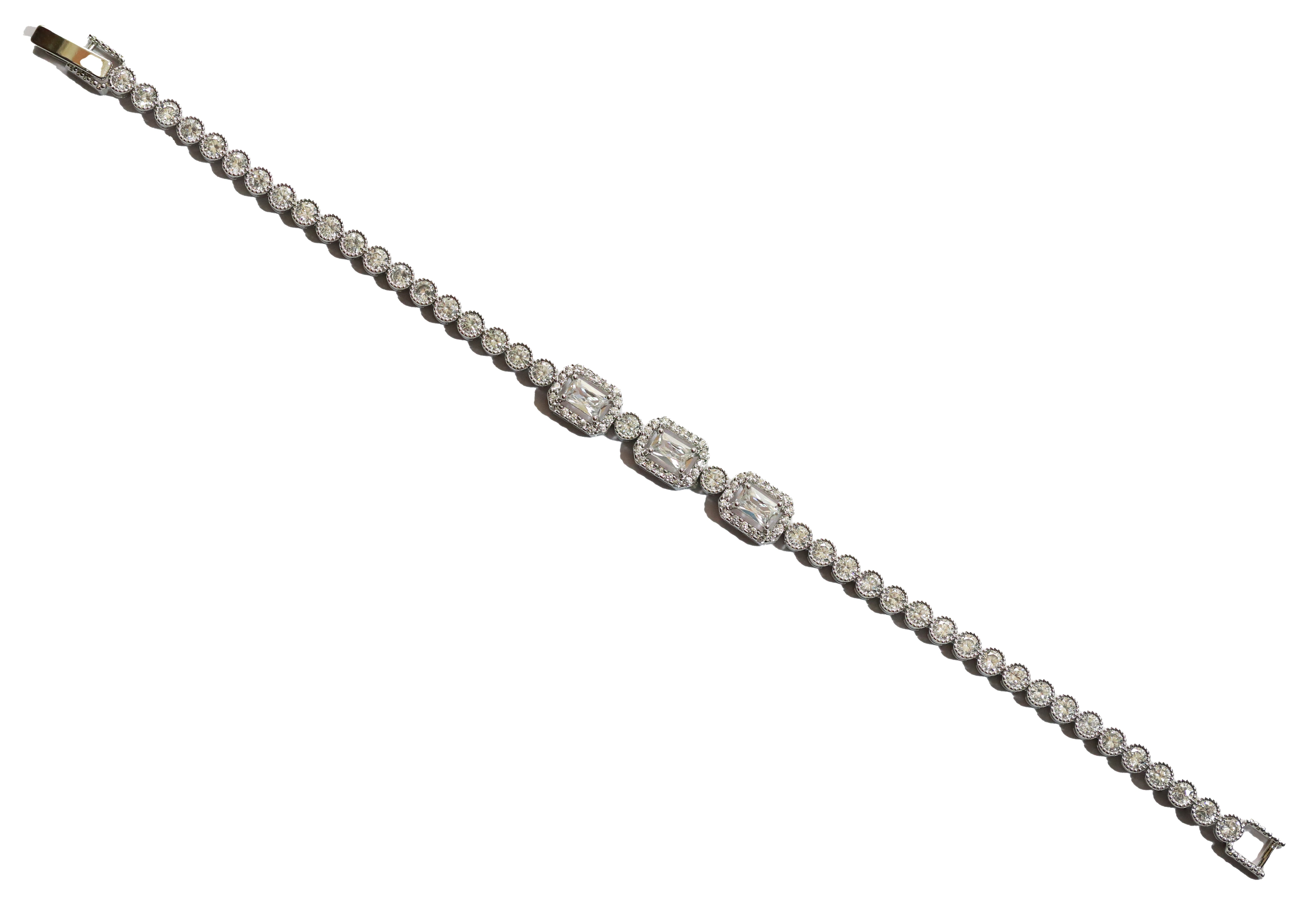 Triple Emerald-Cut Glam Bracelet 5653