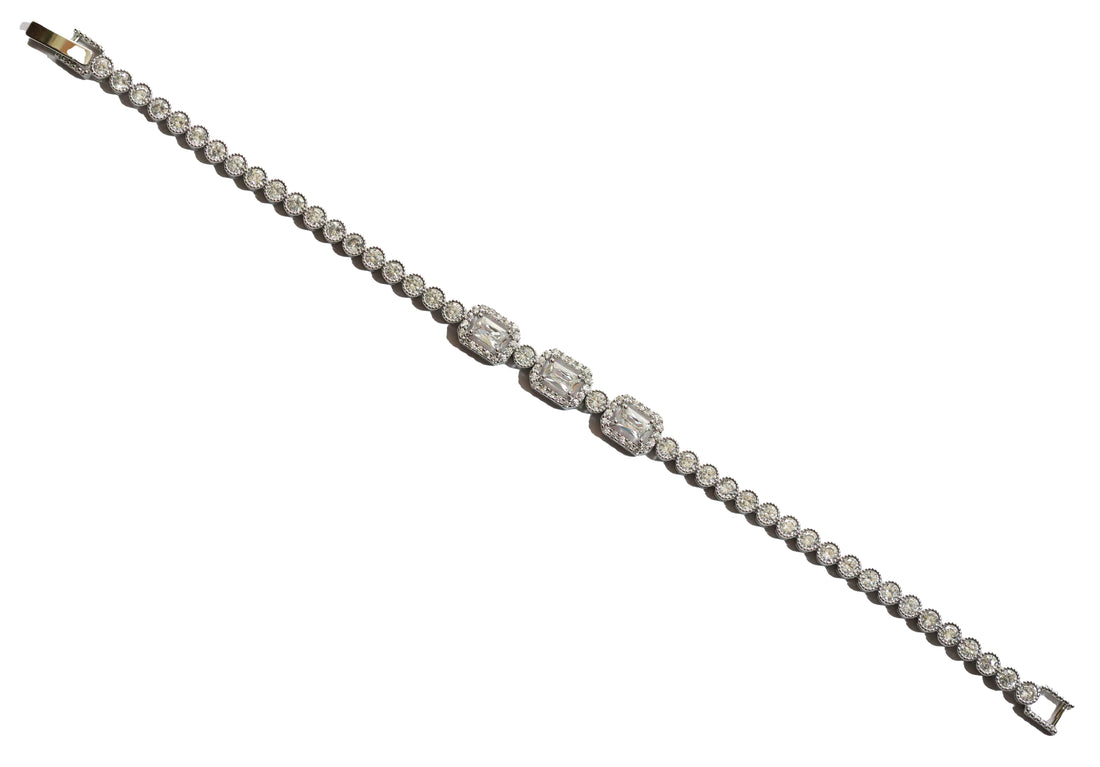Triple Emerald-Cut Glam Bracelet 5653