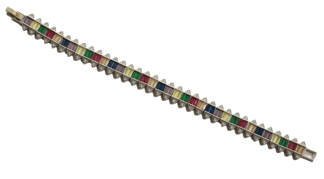 Zircon Multi-Cut Glam Bracelet 5514