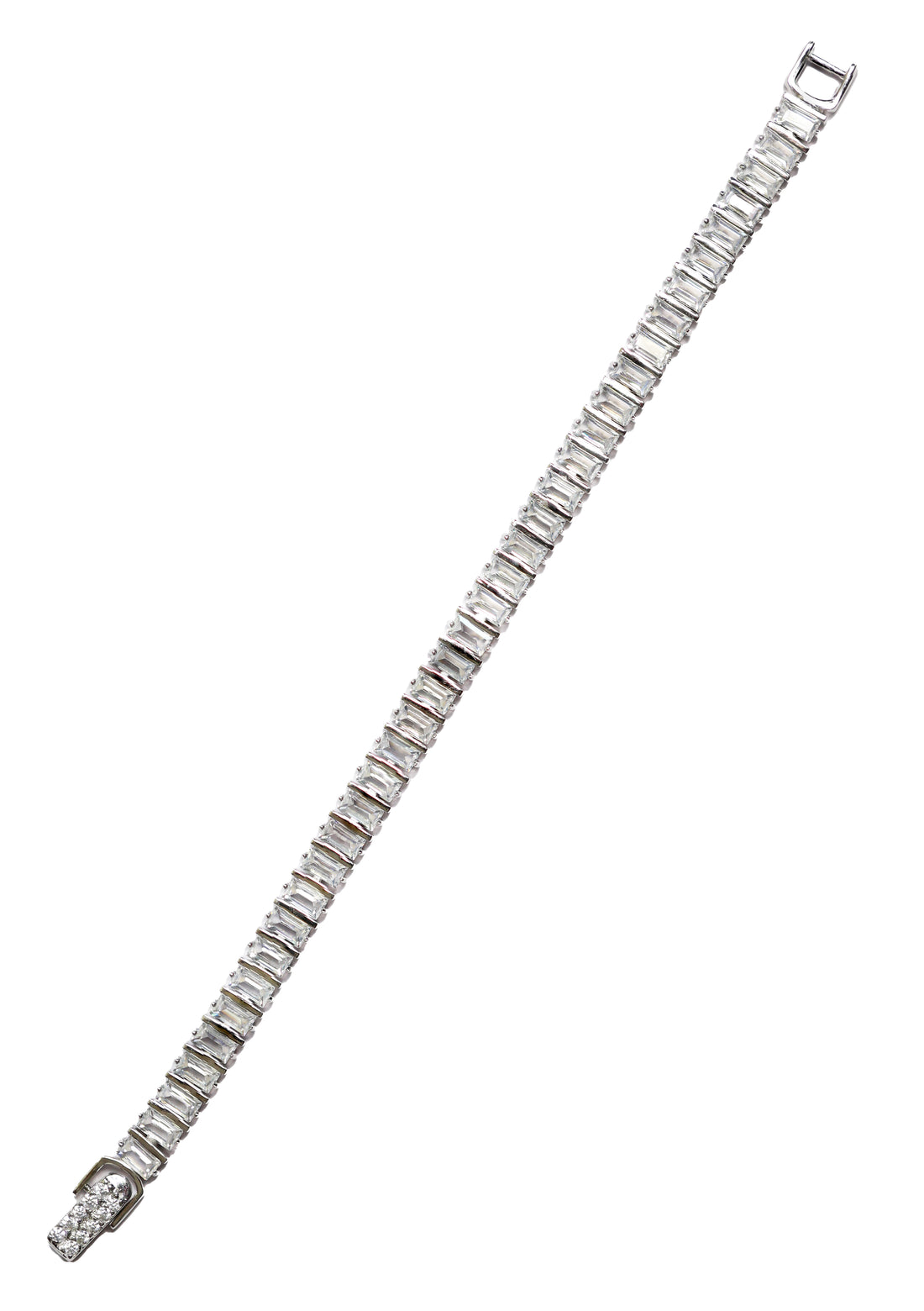 92.5 Silver Rectangular Line Bracelet 13138