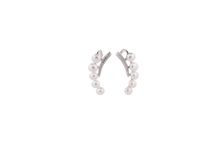 92.5 Sterling Silver Ear Climber Earrings 15612