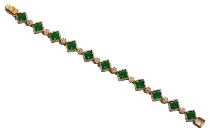 Zircon Square Halo Bracelet 8911