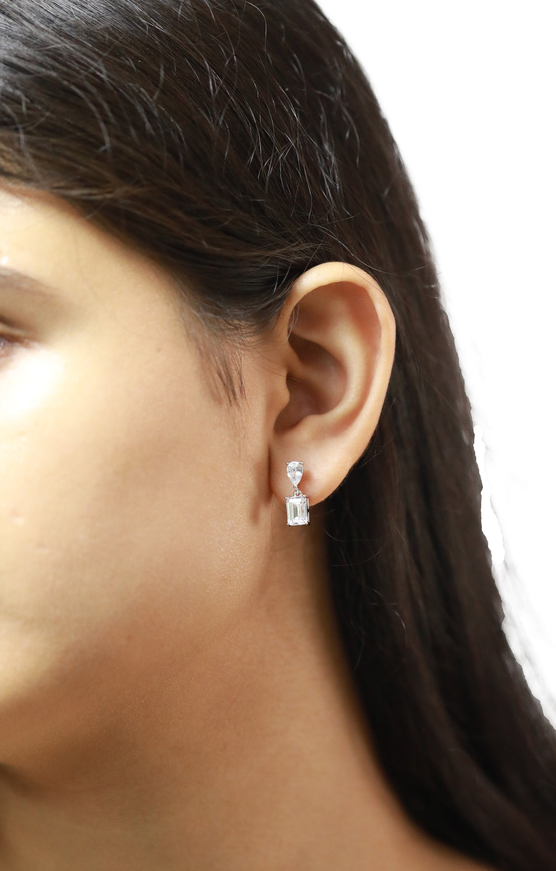 92.5 Sterling Silver Minimalist Dangle Earrings 15737