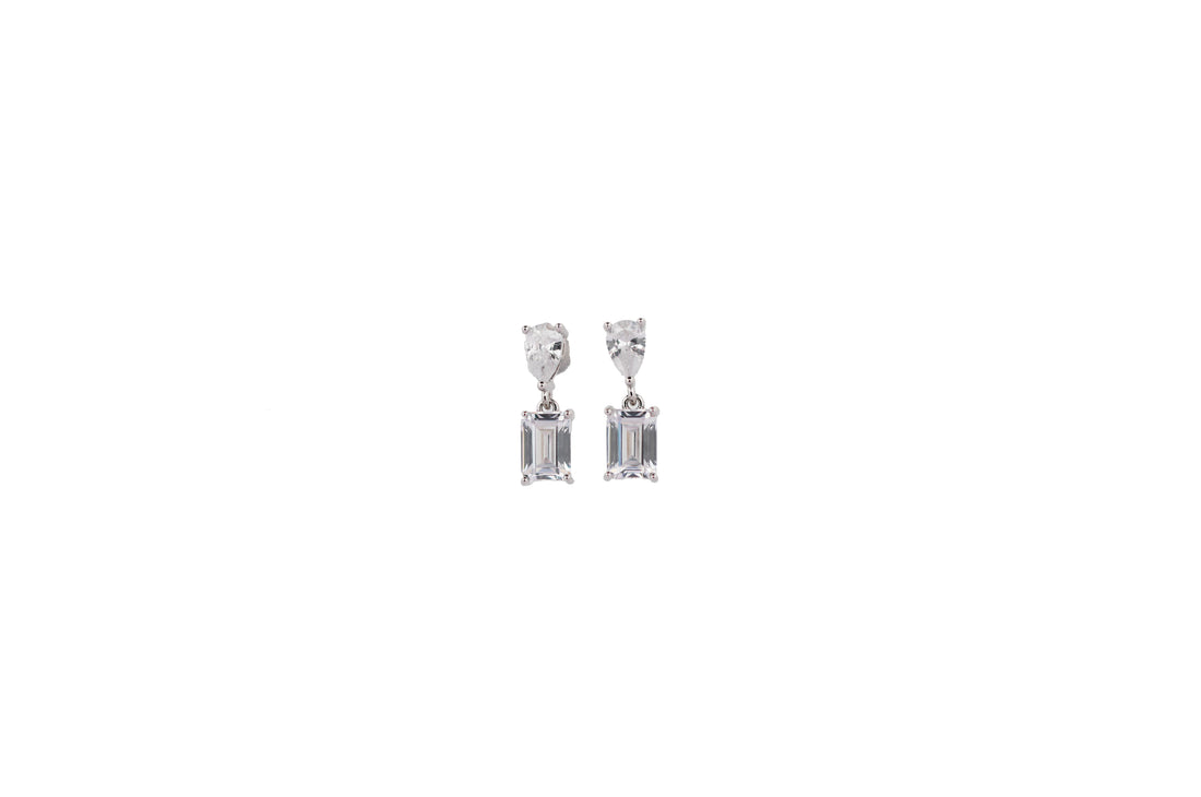 92.5 Sterling Silver Minimalist Dangle Earrings 15737