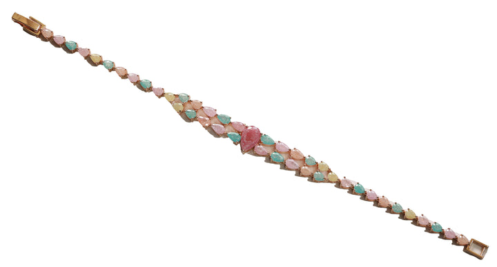 Zircon Tapered Teardrop  Bracelet 9822