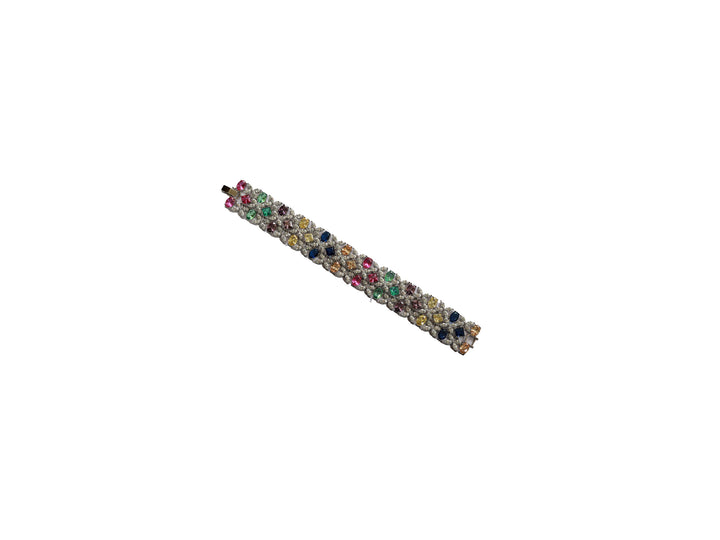 Zircon Sparkle Grid Bracelet 11356