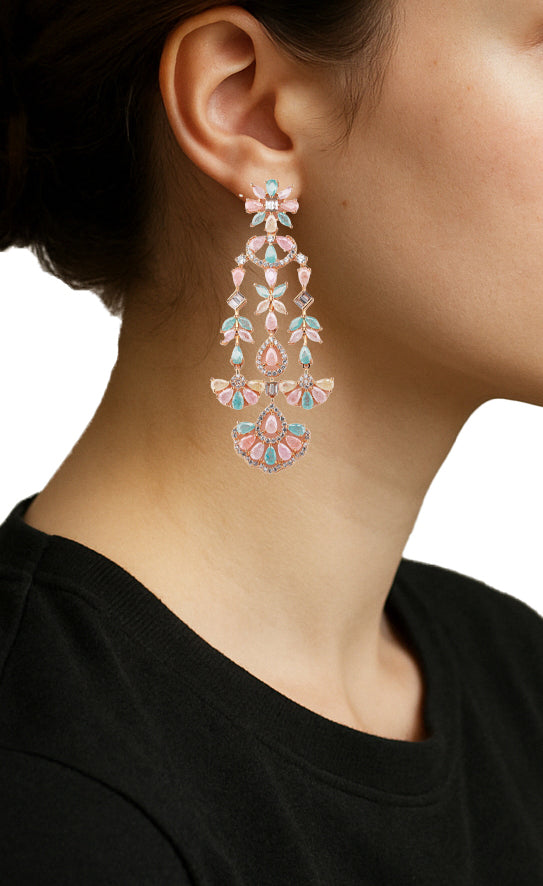 Zircon Royal Chandelier Earrings 11482