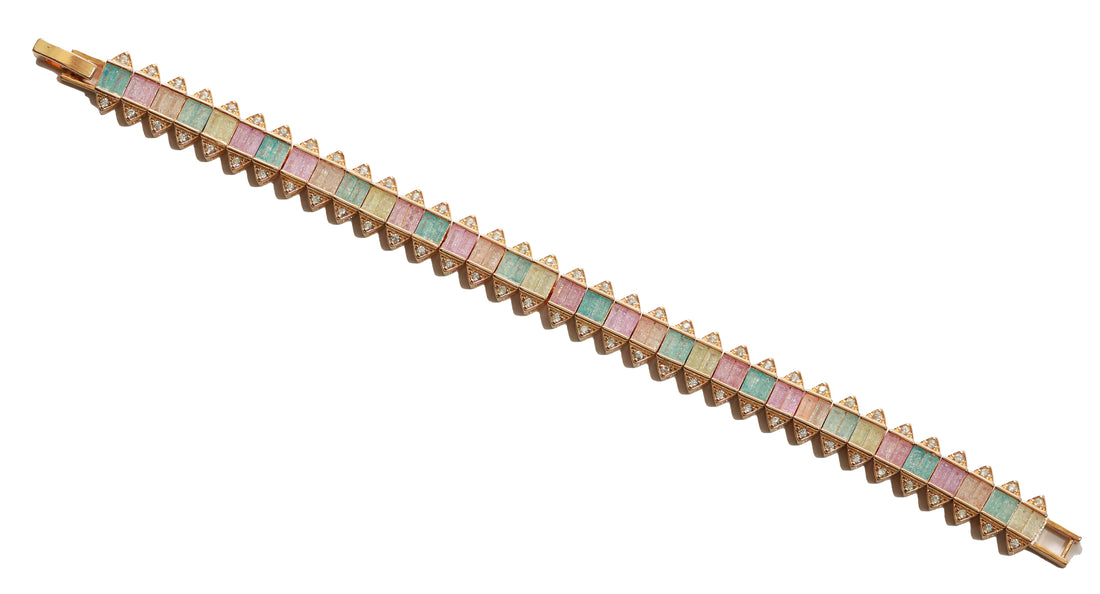 Zircon Multi-Cut Glam Bracelet 5514