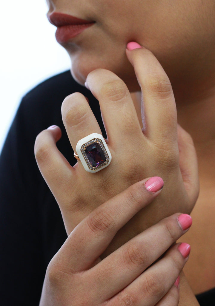 Zircon Finger Ring 62
